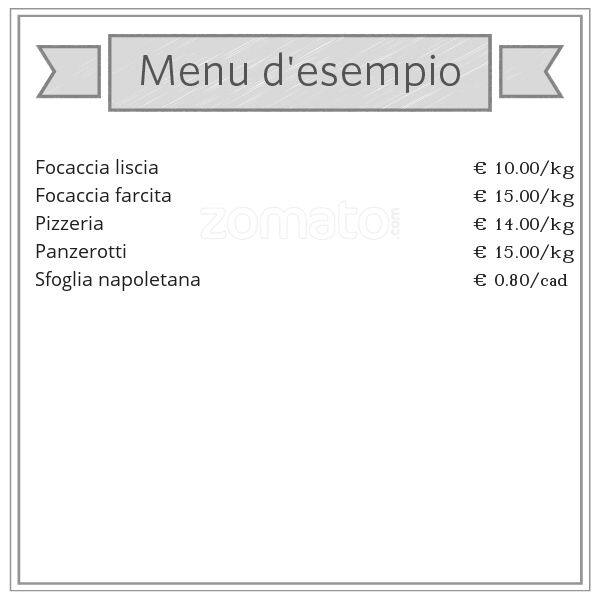 Menu di Il Pane di Tina 