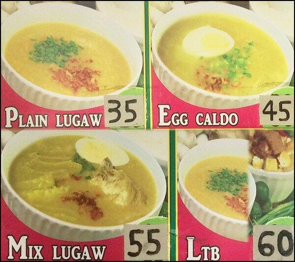 Lugaw Republic Menu, Menu for Lugaw Republic, Salcedo Village, Makati ...