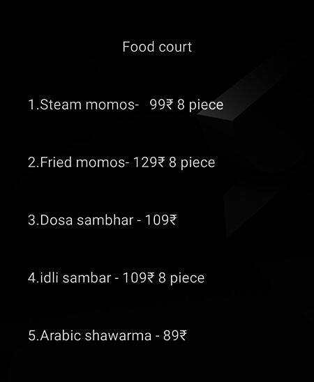 Where Else Menu Menu of Food court, Sector 43, Gurgaon