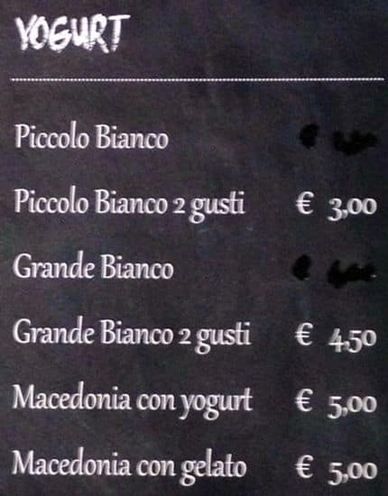 Menu di Bio & Bon 