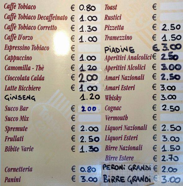 Menu di Bubby Bar S.r.l. Roma 