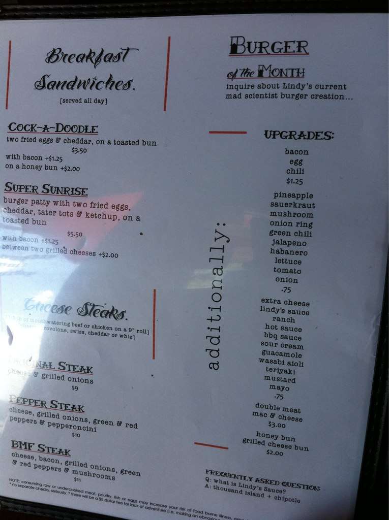 lindys lakehouse menu