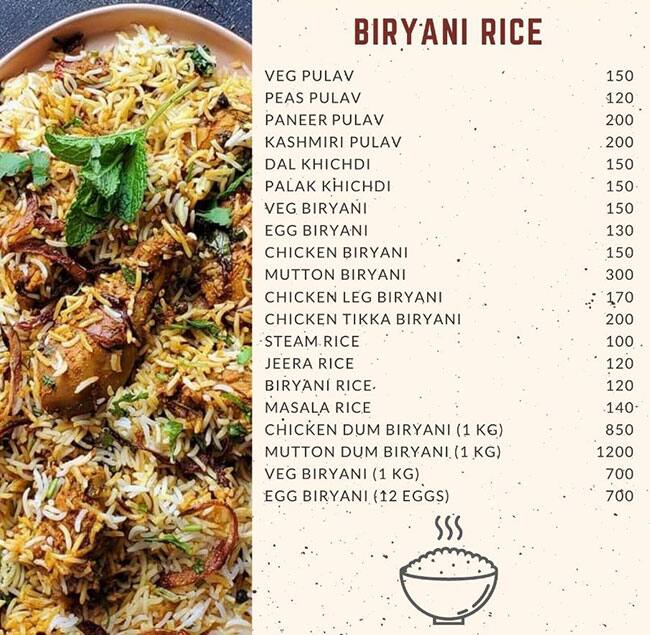 Ganesh Corner menu