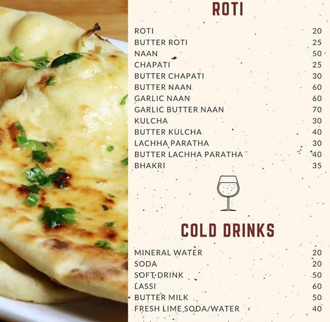Ganesh Corner menu