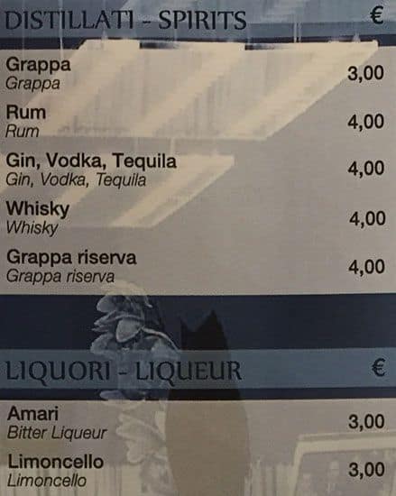Menu di Ristorante Royal Santina 