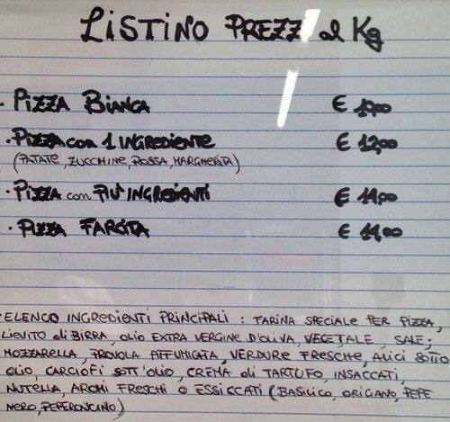 Menu di Pizza Gp 