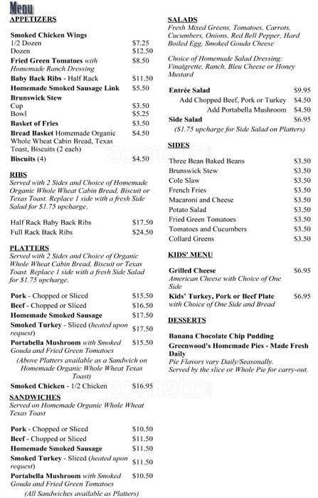 Swallow at the Hollow Menu, Menu for Swallow at the Hollow, Roswell ...