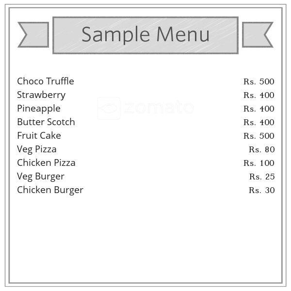 HTW Bakers Menu, Menu for HTW Bakers, Zakir Nagar, New Delhi Zomato