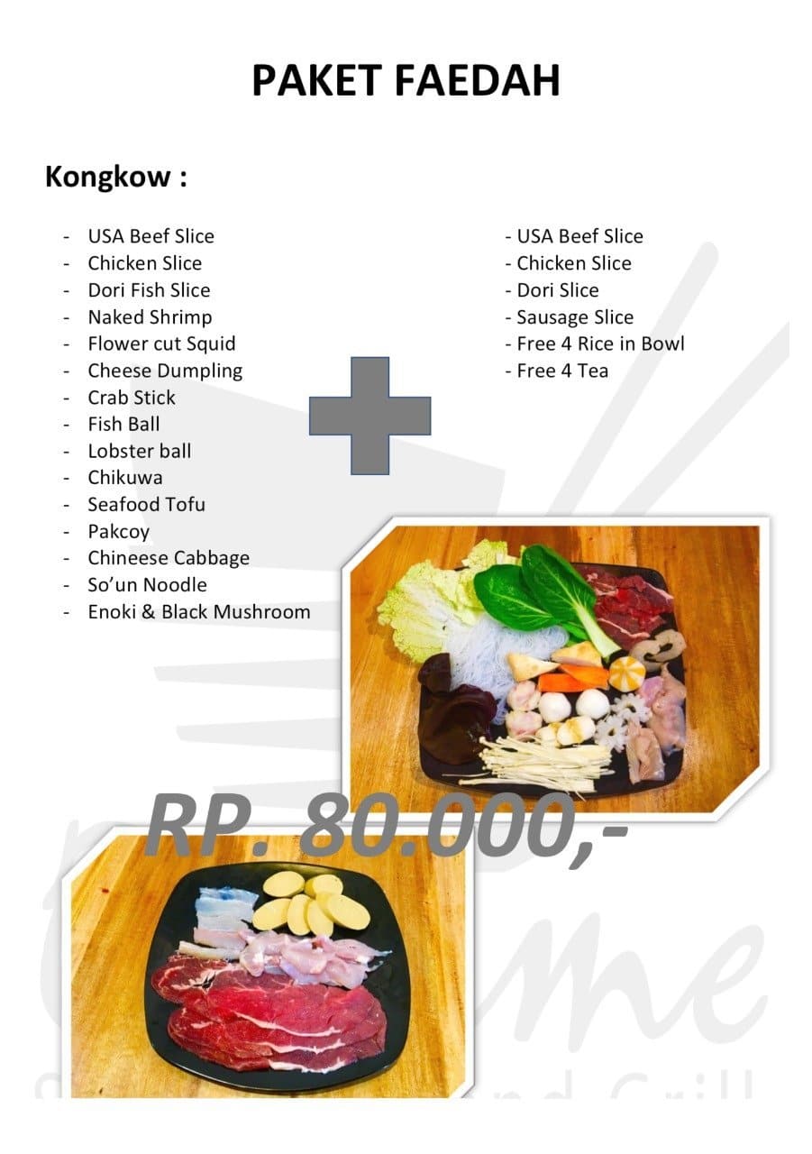 Osusume Steamboat Grill Menu