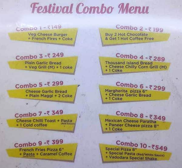 CENTRAL JAIL café menu