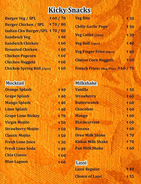 Buffet Restaurant - Ali-Baba Foodies menu