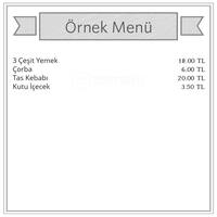 Osmanli Mutfagi Menu Osmanli Mutfagi Tepeustu Kucukcekmece Istanbul Icin Menu