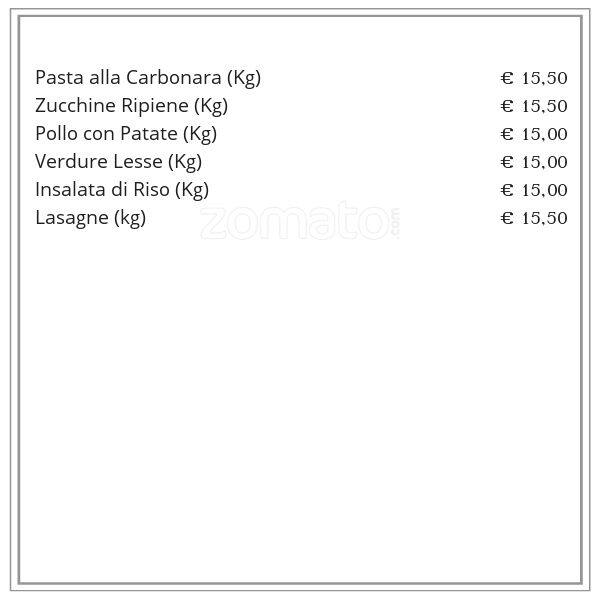 Menu di Il Fornaio 