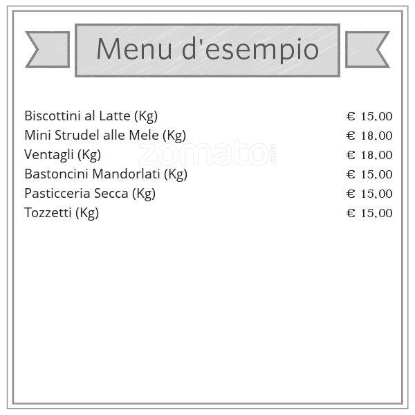 Menu di Il Fornaio 
