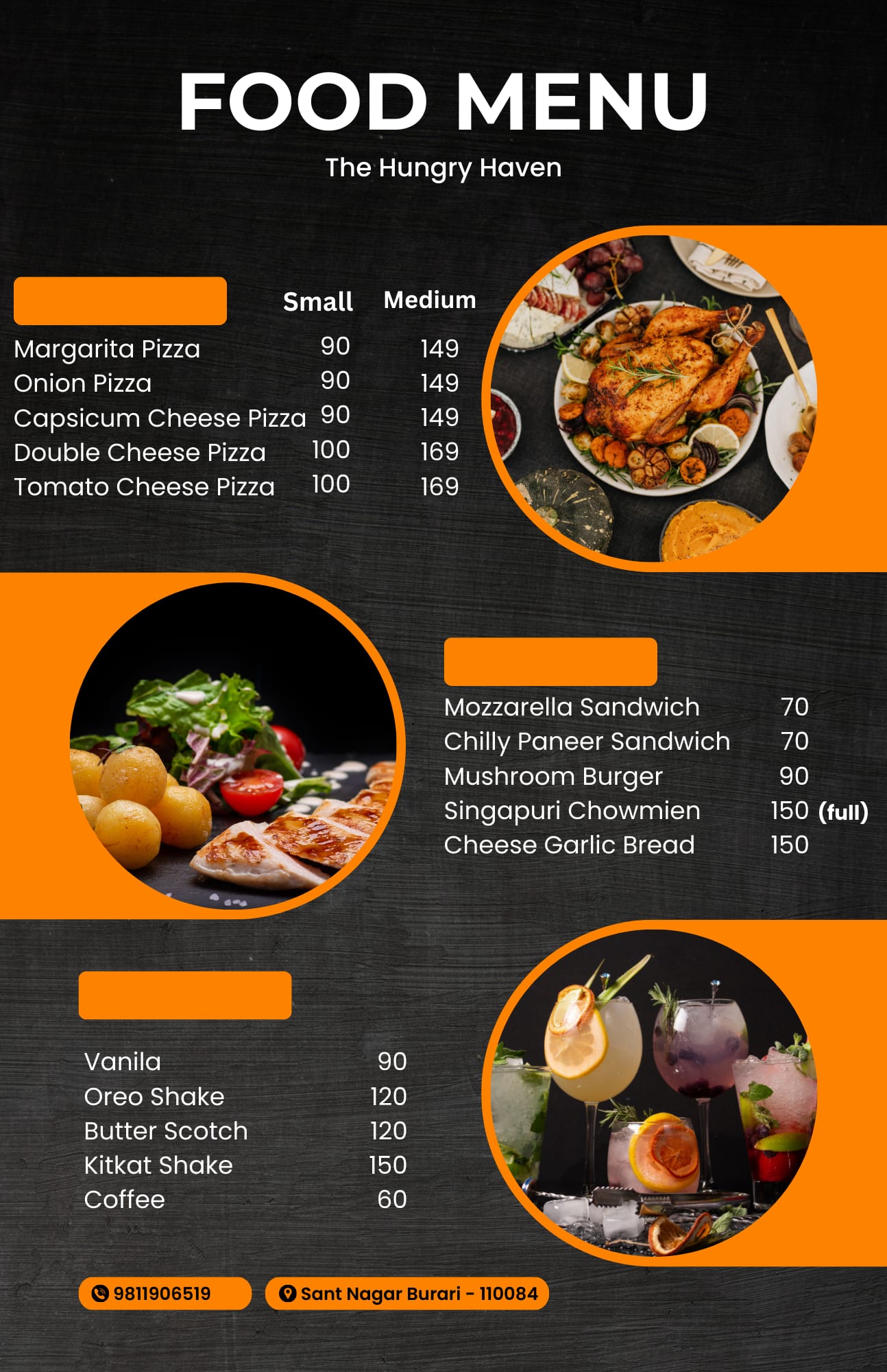 Menu of The Hungry Haven, Azadpur, New Delhi