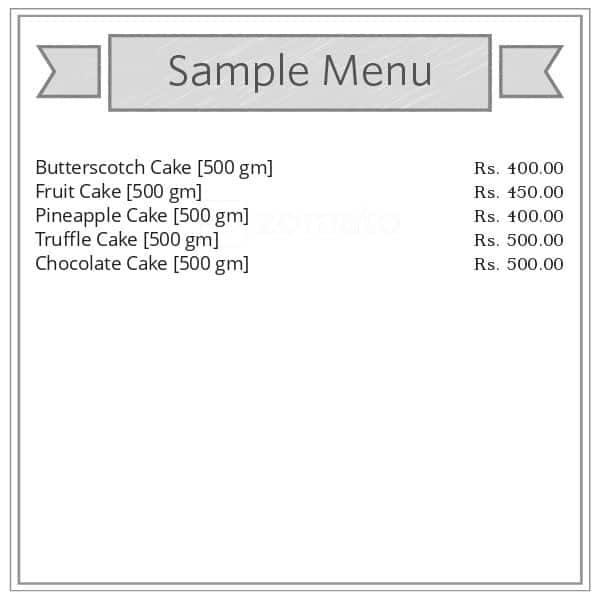 Menu of Janta Bakery, Gill Road, Ludhiana