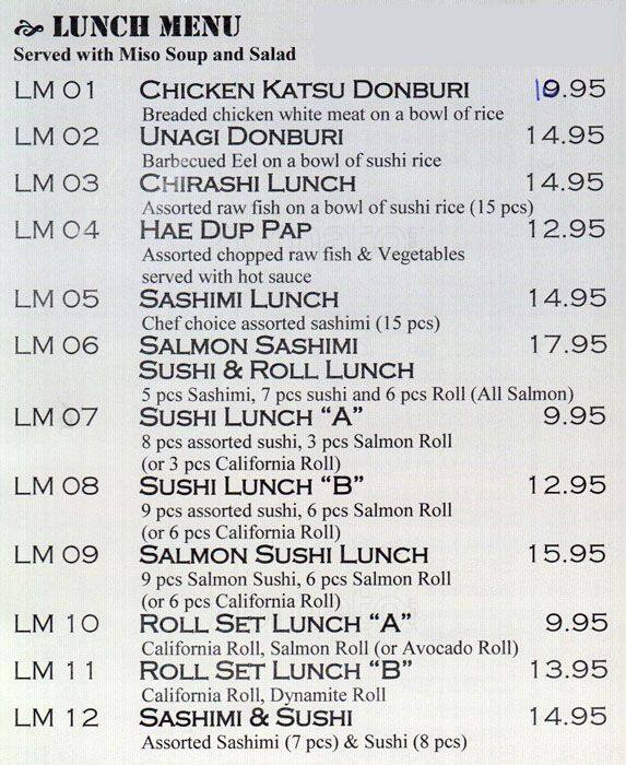 Ichiban Sushi House Menu, Menu for Ichiban Sushi House, Richmond Hill