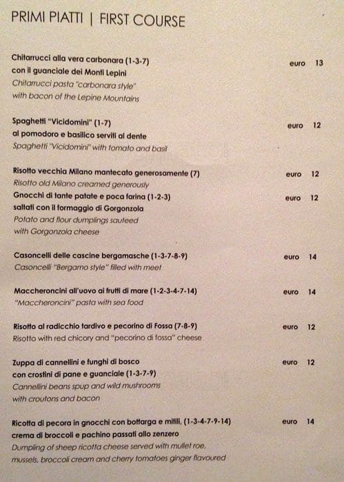 Menu di Grand Lounge Bar Rosa Grand 
