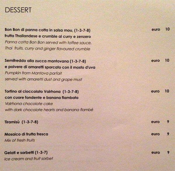 Menu di Grand Lounge Bar Rosa Grand 