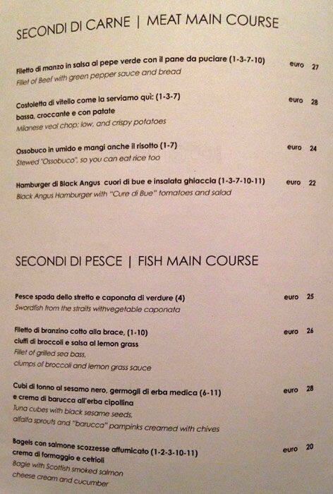 Menu di Grand Lounge Bar Rosa Grand 
