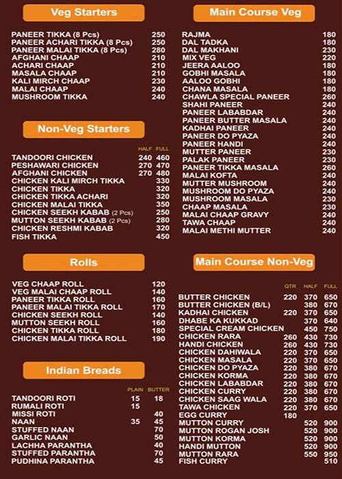 Spices Of Handi menu