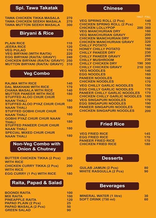 Spices Of Handi menu