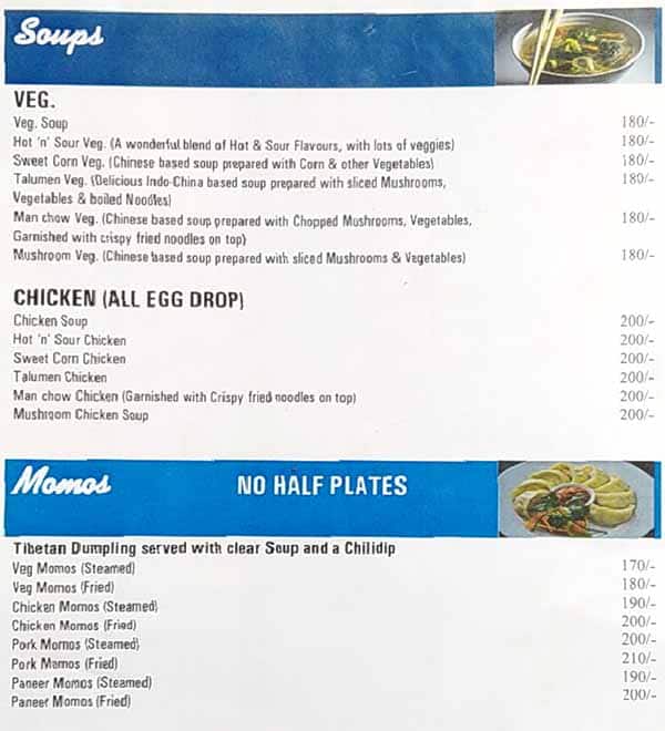 Manipur Food Stall menu