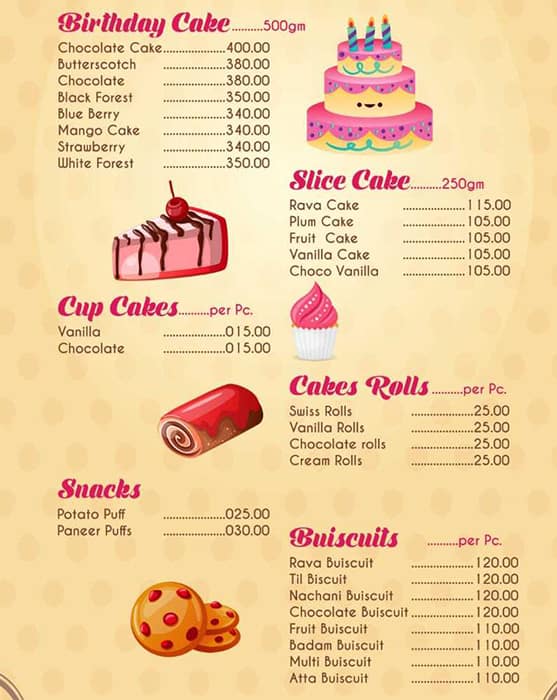 Bangalore Iyengar Bakery menu