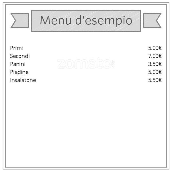 Menu di BAR SANGIORGIO 