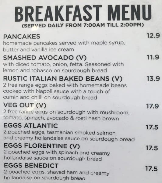 Spuntino Menu, Menu for Spuntino, Port Melbourne, Melbourne