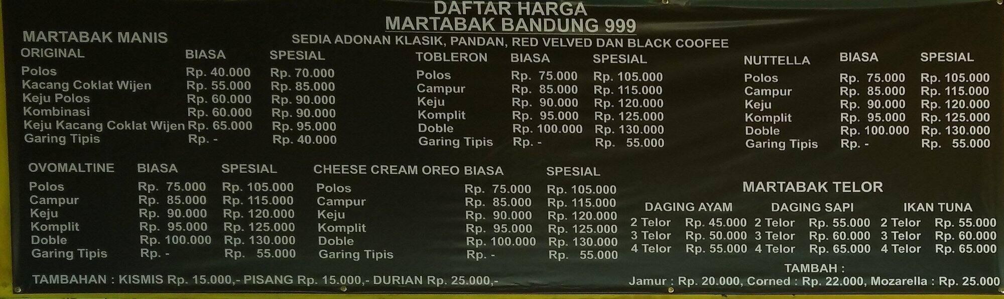 Martabak Bandung 999
