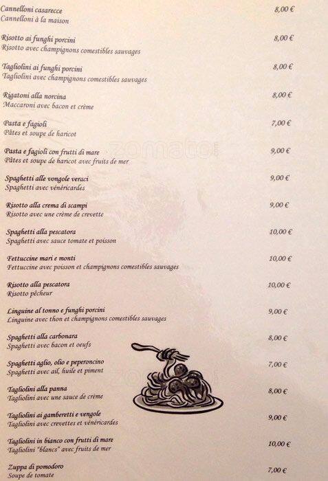 Menu di Da Giuseppe 