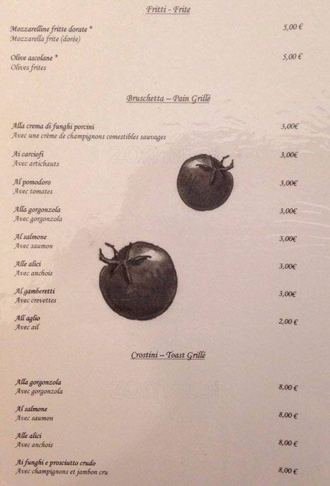 Menu di Da Giuseppe 