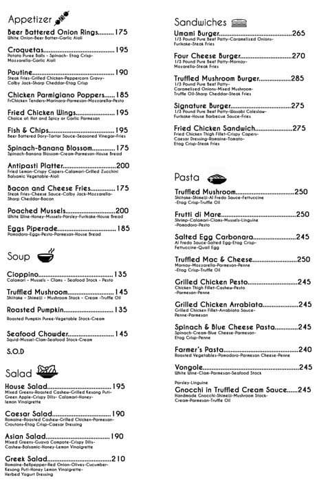 Chives Bistro Menu, Menu for Chives Bistro, Santo Niño, Marikina City ...