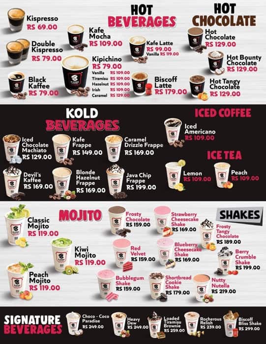 Menu of Kiosk Kaffee, Hinjawadi, Pune