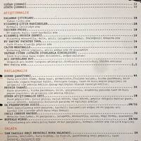 Cafe Plaza Brasserie Bomonti Menu