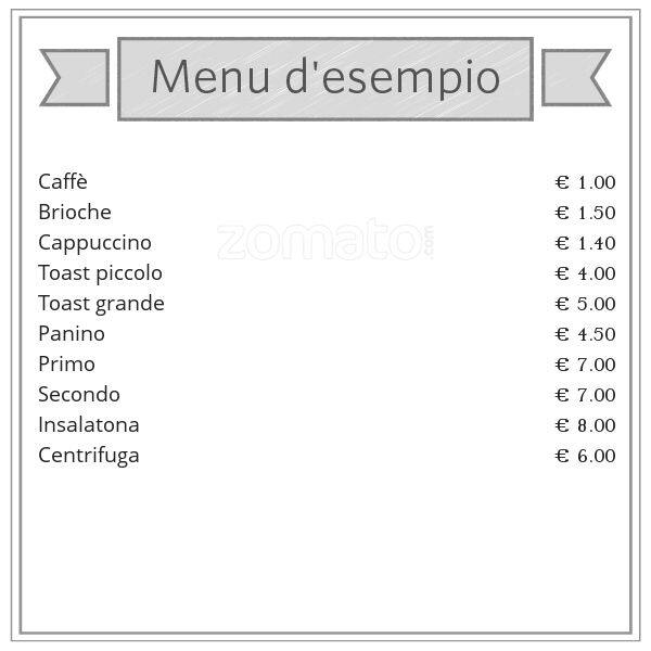 Menu di Bar Samovar 