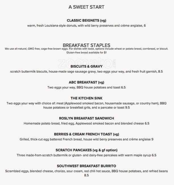 Four Friends Kitchen Menu Menu For Four Friends Kitchen Stapleton Denver