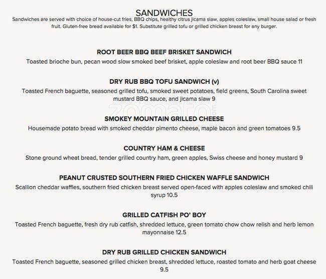 Menu at Four Friends Kitchen restaurant, Denver, Roslyn St