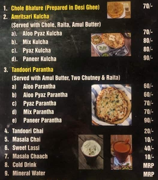 Desi Rasoi Menu Menu For Desi Rasoi Sector 7 Faridabad