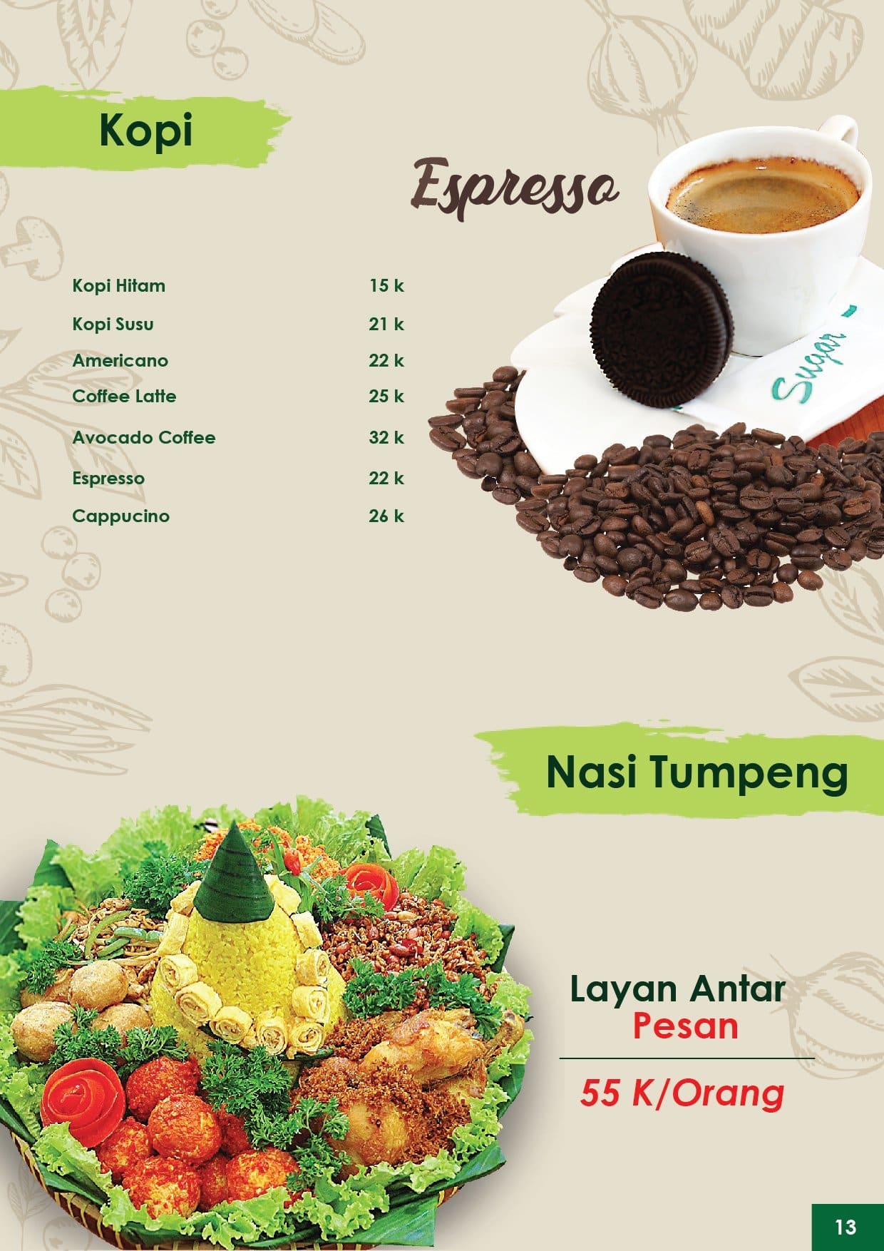 Menu Riung Rasa Menu at Riung Gili-Gili restaurant, Bogor