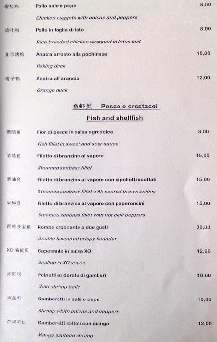 Menu di Zen-Ci 