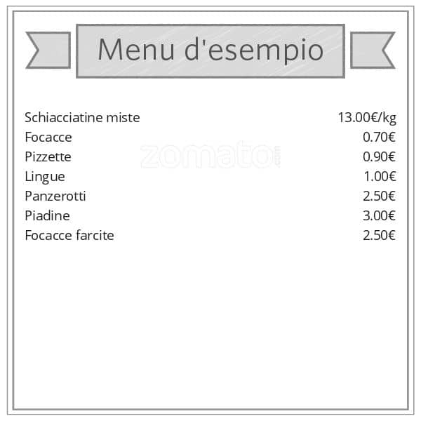 Menu di Pane E Dolci 