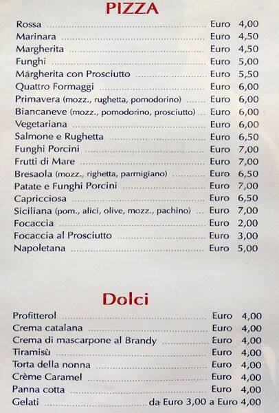 Menu di Dal Trio 