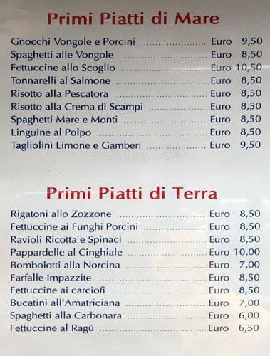 Menu di Dal Trio 