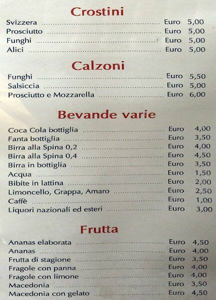 Menu di Dal Trio 