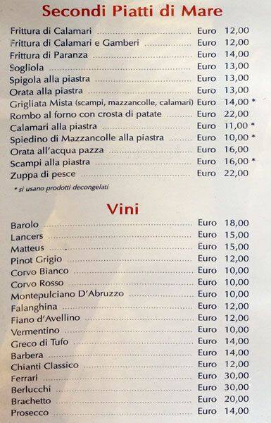Menu di Dal Trio 