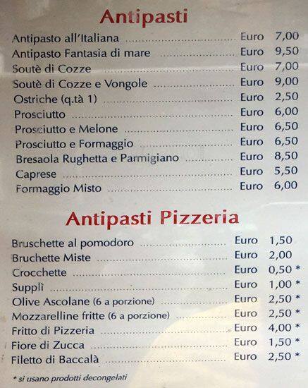 Menu di Dal Trio 