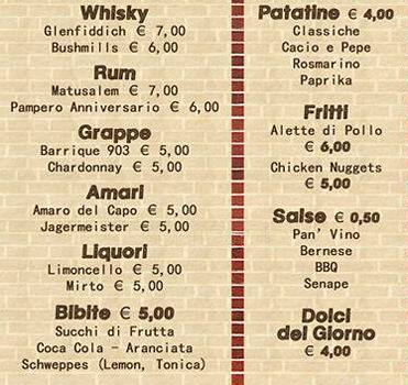 Menu di Pan'vino 
