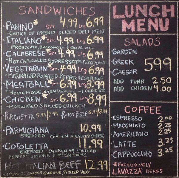 Pesto's Italian Delicatessen Menu Urbanspoon/Zomato